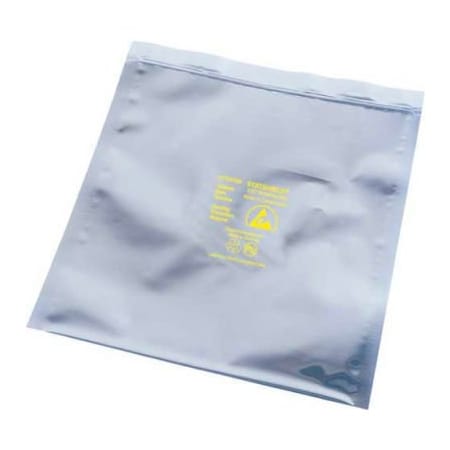 Desco Industries Desco Metal-In Zipper Bags, 15inW x 18inL, 3 Mil, Silver, 100/Pack 13715